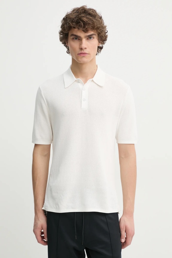 Rag & Bone polo regular biały MBS22HS019UC19