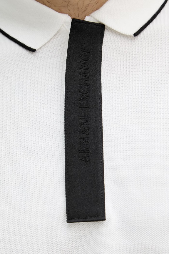 Armani Exchange polo majica za muškarce od pamuka XM001285.AF10366.NOS bijela