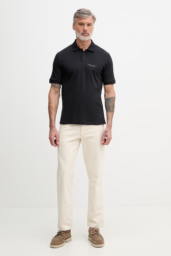Armani Exchange polo pánské bavlněné XM001286.AF10366.NOS námořnická modř AA00