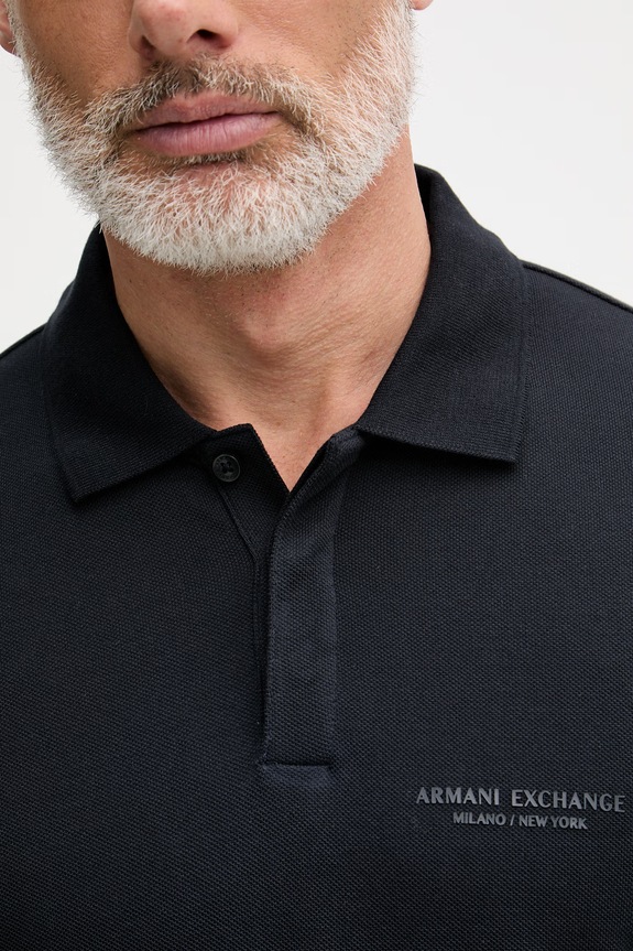 Armani Exchange polo pánské bavlněné XM001286.AF10366.NOS námořnická modř