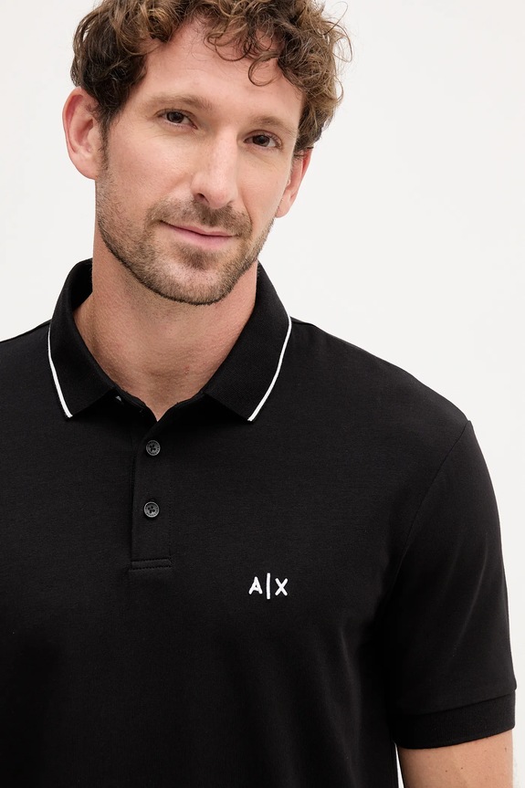 Odzież Armani Exchange polo XM001289.AF10363.NOS czarny