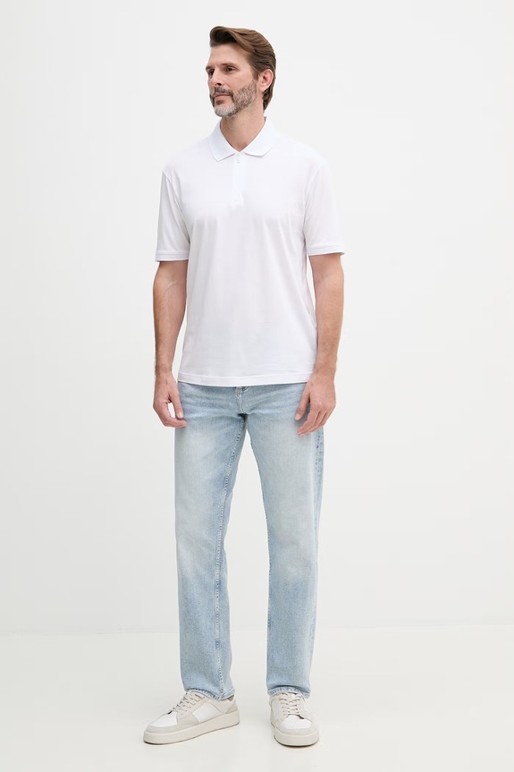 Armani Exchange polo majica za muškarce od pamuka XM001291.AF10364.NOS bijela AA00