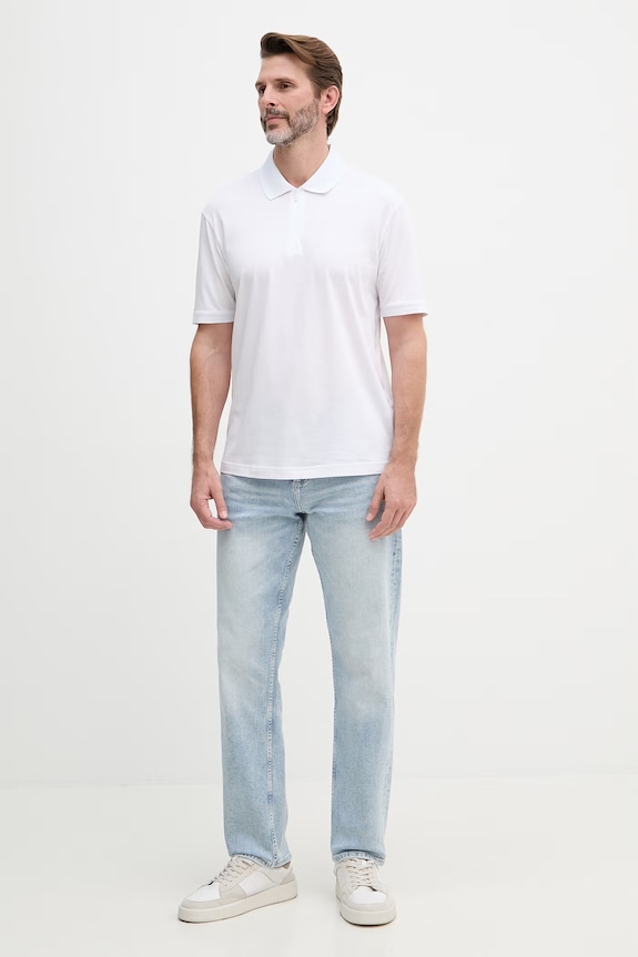 Armani Exchange polo majica za muškarce od pamuka XM001291.AF10364.NOS bijela AA00