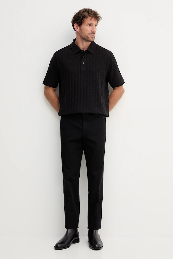 Armani Exchange polo de bumbac XM001292.AF10337.NOS negru AA00