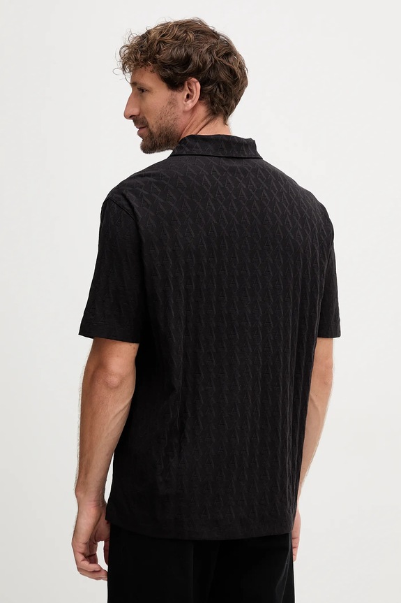 Îmbrăcăminte Armani Exchange polo de bumbac XM001292.AF10337.NOS negru