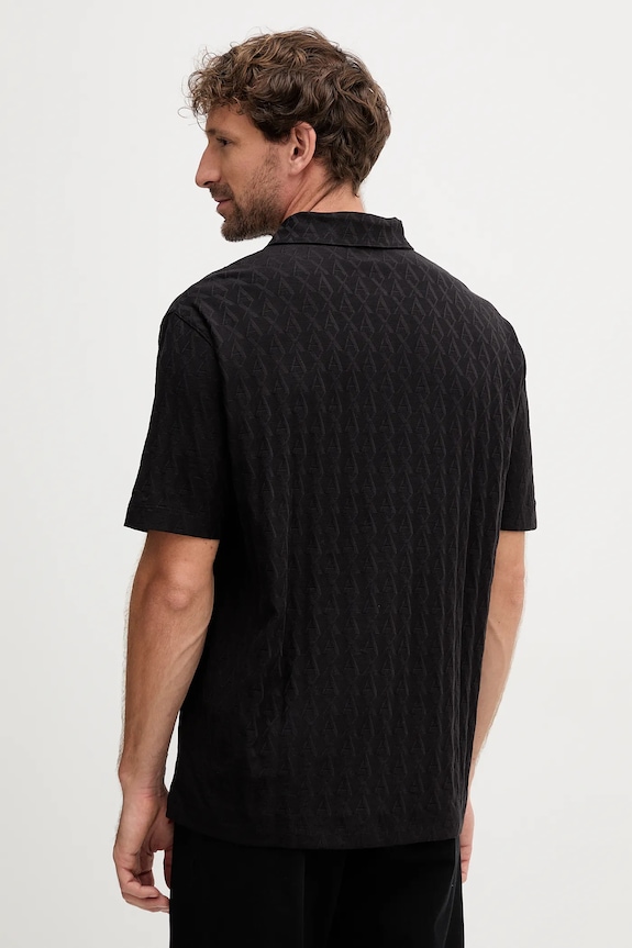 Îmbrăcăminte Armani Exchange polo de bumbac XM001292.AF10337.NOS negru