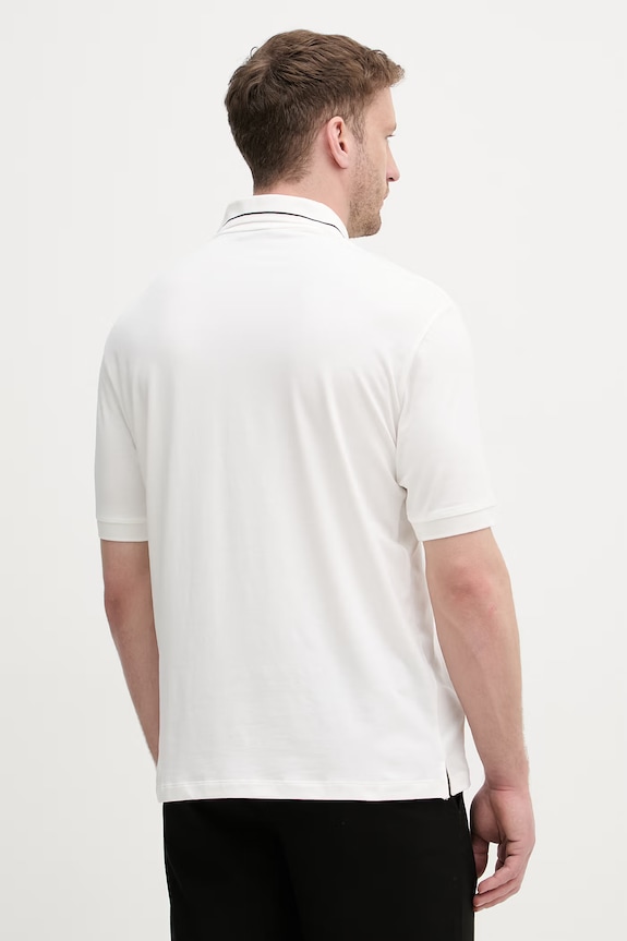 Oblečenie Armani Exchange polo tričko pánske s bavlnou XM001557.AF10363.NOS biela
