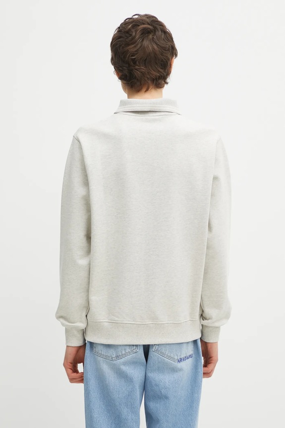 Clothing Drôle de Monsieur cotton sweatshirt Le Polo Drôle PERM.PL132.CO127 gray