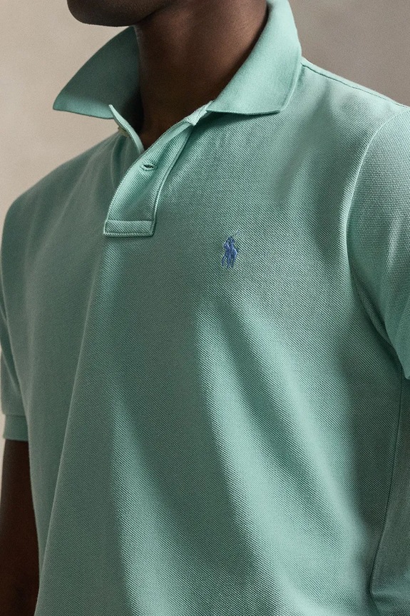 Bavlnené polo tričko Polo Ralph Lauren modrá 710536856.