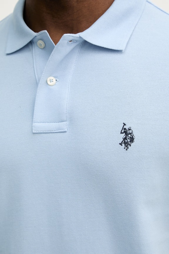 Pamučna polo majica U.S. Polo Assn. DHM PIQUE MUP3312 plava