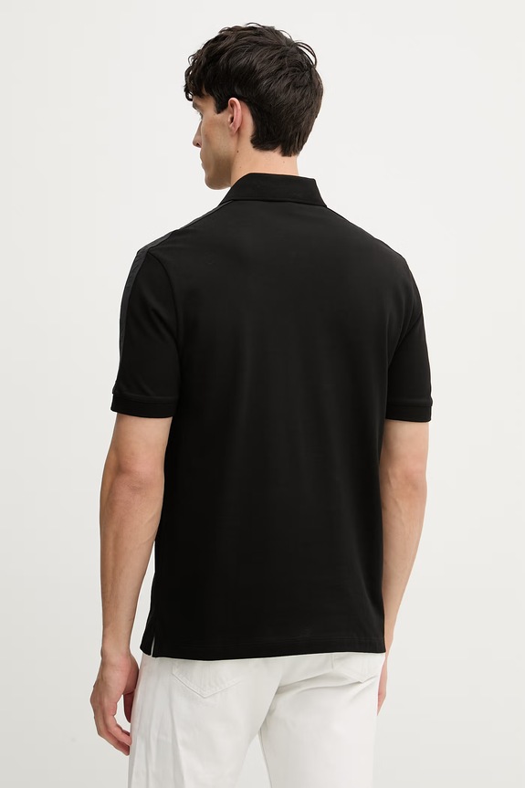 Odzież Armani Exchange polo męskie bawełniane XM001290.AF10366.NOS czarny