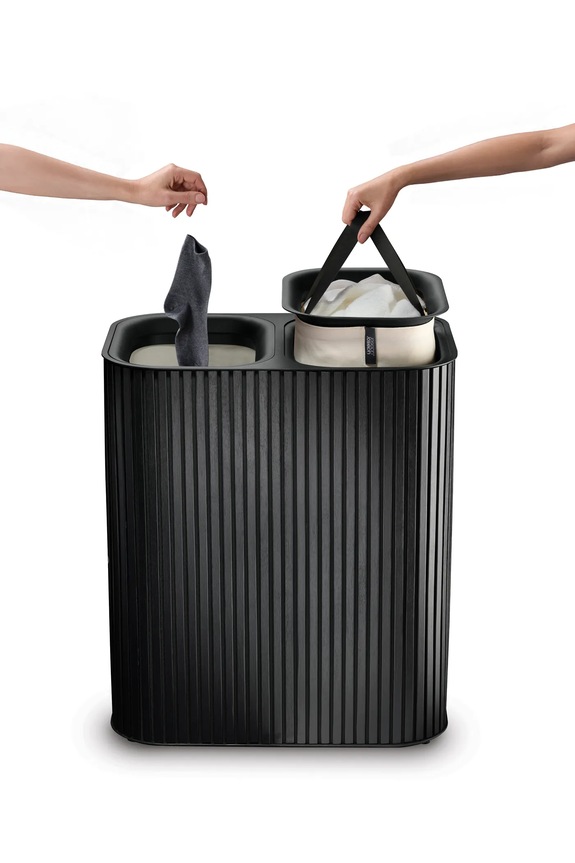 Корзина для белья Joseph Joseph Tota Trio Luxe 90 L чёрный 5000005