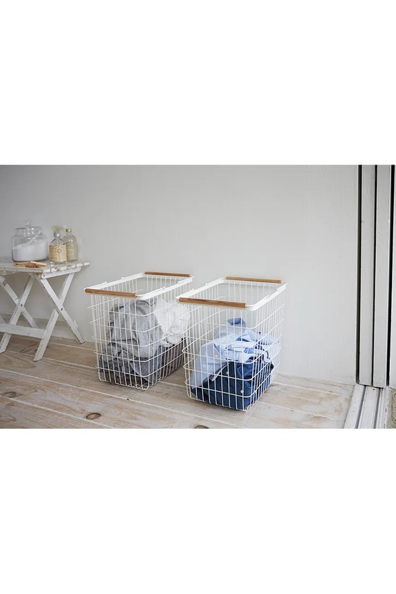 Yamazaki cesto della biancheria bianco 2810