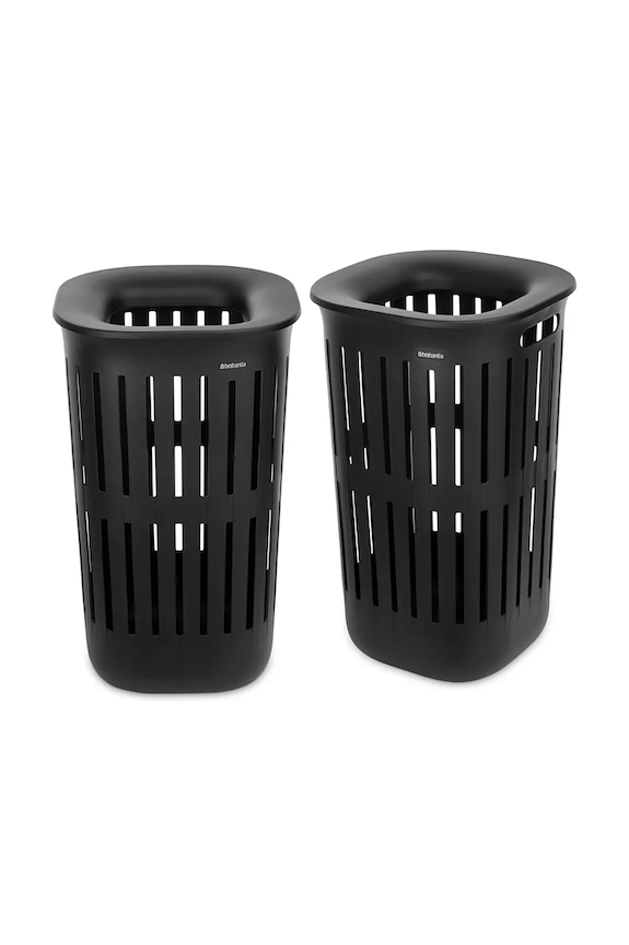Brabantia sada nádob na bielizeň z plastu 55 l čierna 247842