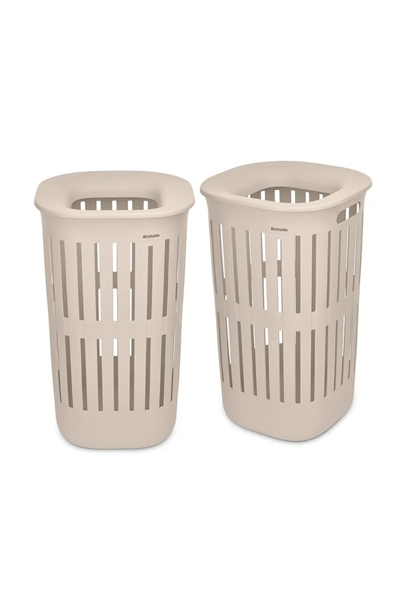 Brabantia sada nádob na bielizeň z plastu 55 l béžová 247866