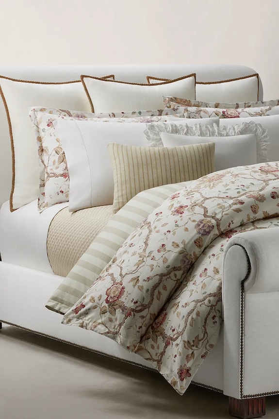 Ralph Lauren poszwa na kołdrę bawełniana ELSIE Cream 140 x 200 cm 1048049 multicolor AA00