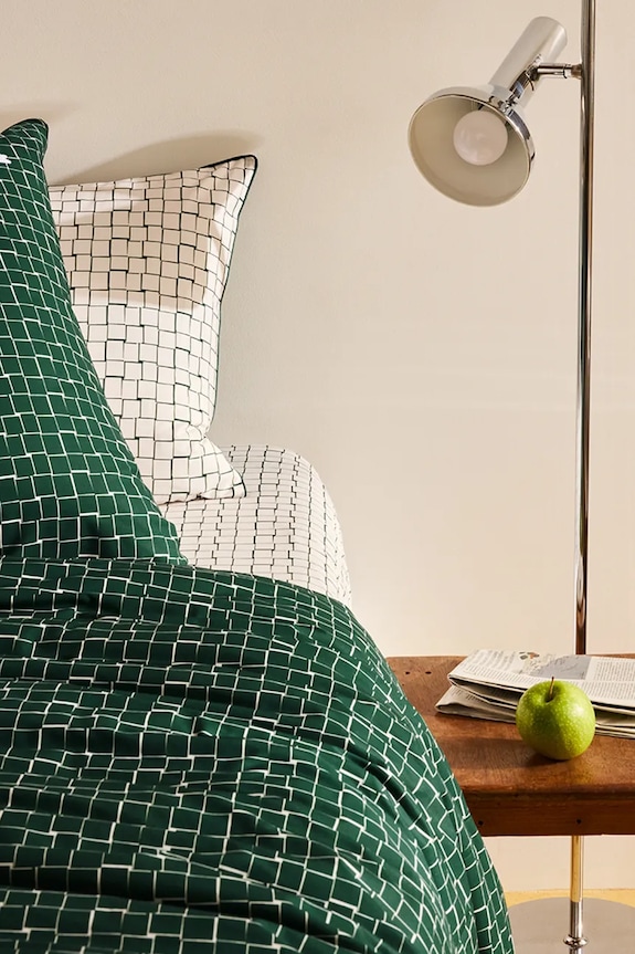 Nappali és hálószoba Lacoste pamut paplanhuzat L BLOCK Vert 140 x 200 cm 1056916 zöld
