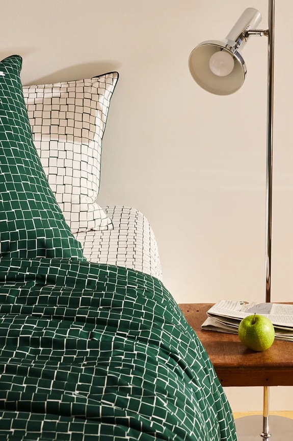 Nappali és hálószoba Lacoste pamut paplanhuzat L BLOCK Vert 200 x 200 cm 1056917 zöld