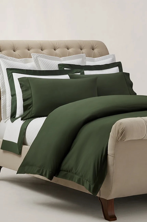 Βαμβακερή παπλωματοθήκη Ralph Lauren RL624 Dark Green 140 x 200 cm 1055449 πράσινο