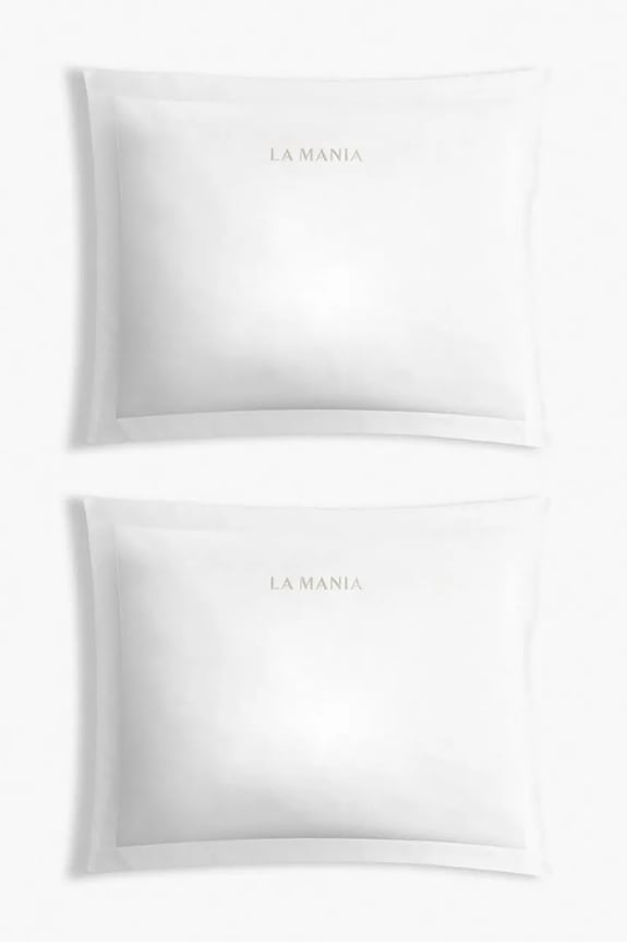 Bombažna prevleka za blazino La Mania Puro 50 x 60 cm 2-pack bela 5905549435908