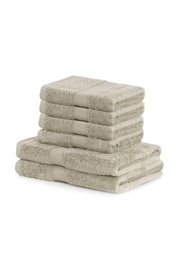 Набор полотенец home & lifestyle od 50 do 140 cm 6 шт бежевый 5905364639574