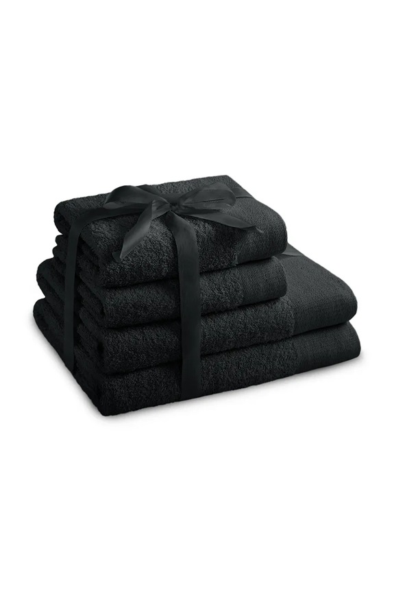 Sada uterákov home & lifestyle od 50 do 140 cm 4-pak čierna 4251838570302