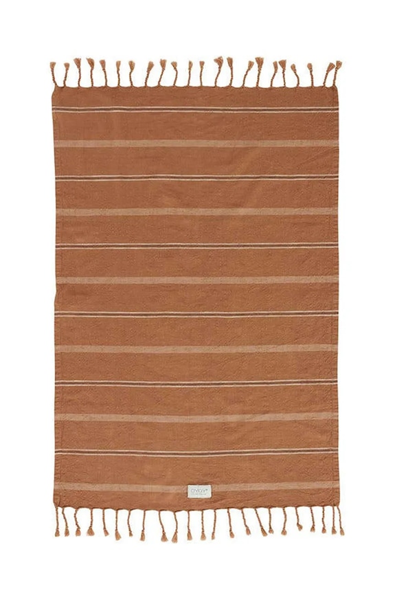 OYOY prosop mediu din bumbac Kyoto 100 x 67 cm maro L10201