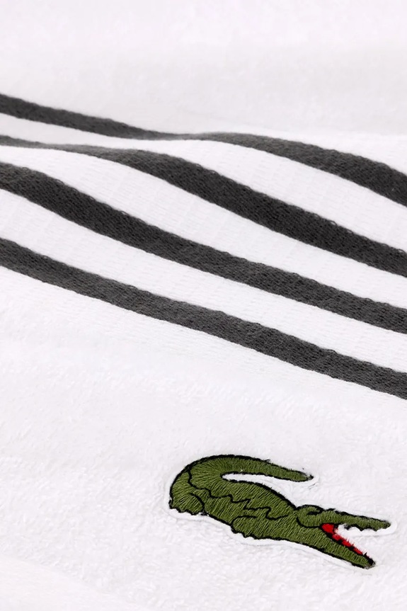 Baie Lacoste prosop mediu din bumbac LCOURTLI Bitume 90 x 150 cm 1044334 gri
