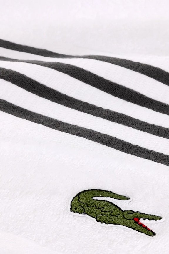 Baie Lacoste prosop mediu din bumbac LCOURTLI Bitume 90 x 150 cm 1044334 gri