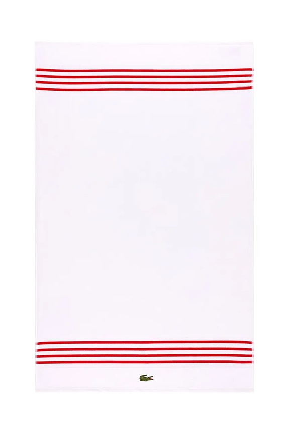 Lacoste prosop mediu din bumbac LCOURTLI Rouge 90 x 150 cm alb 1044335