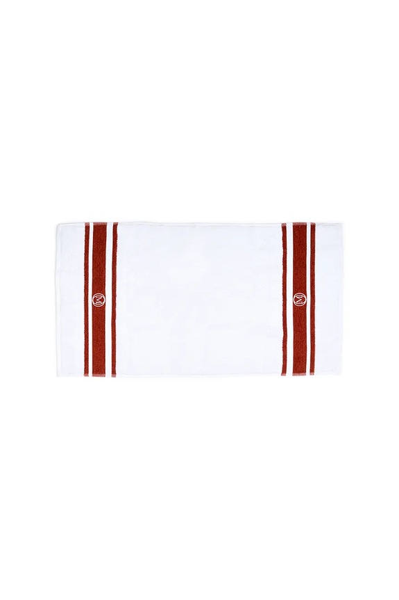 Officine Monogram közepes méretű pamut törölköző Monogram Linea 50 x 100 cm barna MLHAND04
