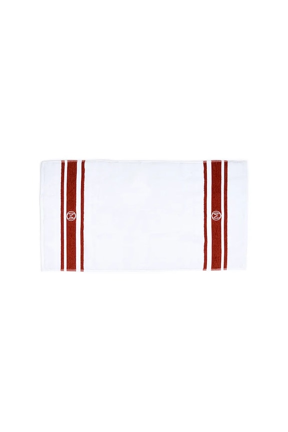 Officine Monogram közepes méretű pamut törölköző Monogram Linea 50 x 100 cm barna MLHAND04