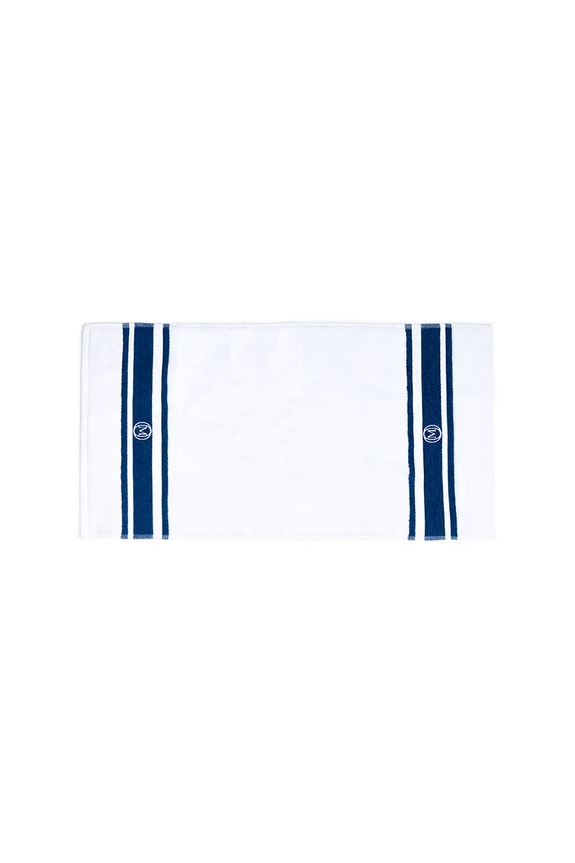 Μεγάλη βαμβακερή πετσέτα Officine Monogram Monogram Linea 70 x 140 cm τιρκουάζ MLBATH01