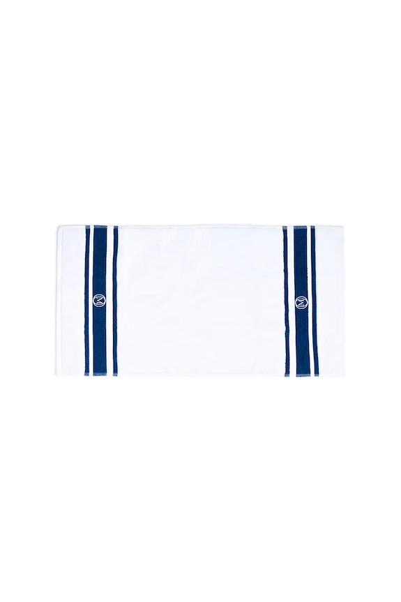 Officine Monogram prosop mare de bumbac Monogram Linea 100 x 160 cm turcoaz MLSHEET01
