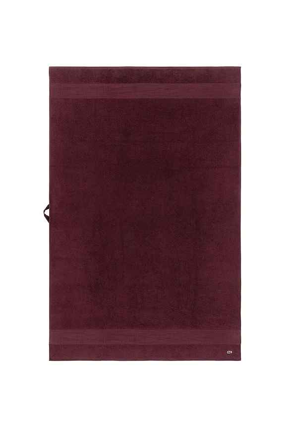 Lacoste közepes méretű pamut törölköző L LECROCO Bordeaux 100 x 150 cm burgundia 1059319