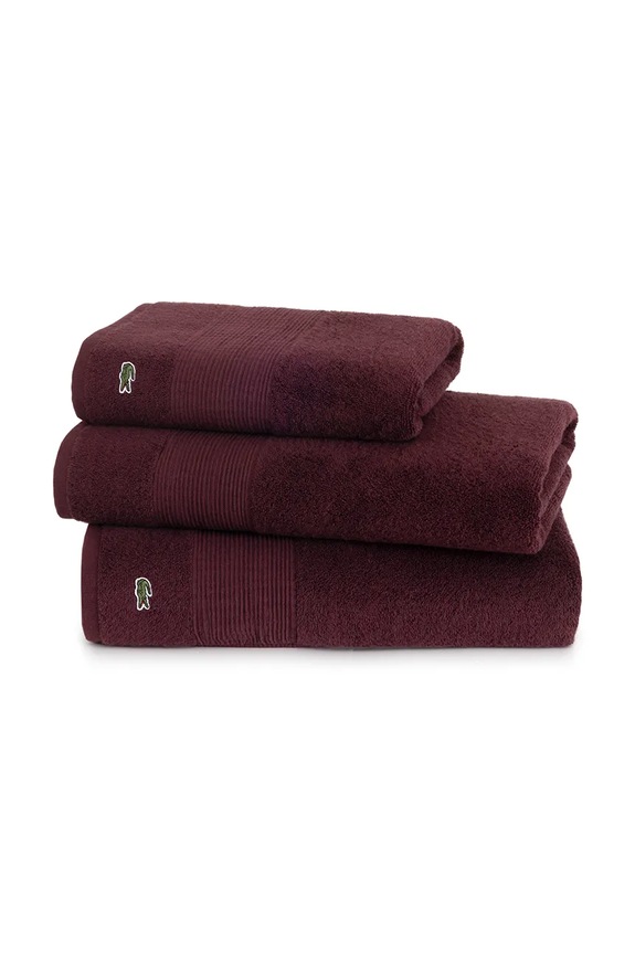Bavlnený uterák Lacoste L LECROCO Bordeaux 70 x 140 cm 1059318 burgundské AA00