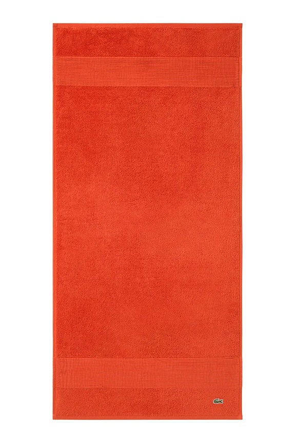 Lacoste prosop mediu din bumbac L LECROCO Glaieul 50 x 100 cm portocaliu 972207