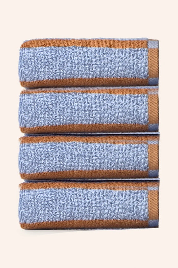 Calma House prosop mic de bumbac 30 x 50 cm 4-pack albastru SATURNO.TOP4.AZU