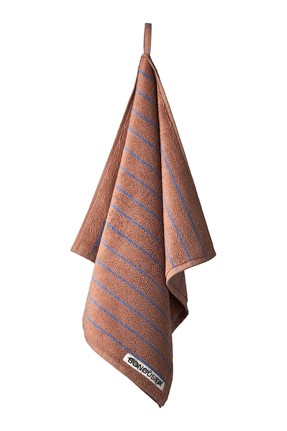Μικρή βαμβακερή πετσέτα Bongusta Naram 50 x 80 cm καφέ BON11.005