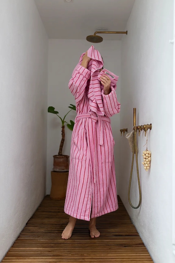 Βαμβακερό μπουρνούζι Bongusta Naram L/XL BON30.5715648000019 ροζ AA00