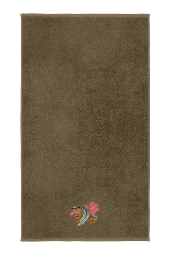Μικρή πετσέτα από βαμβάκι Yves Delorme EZE 55 x 100 cm πράσινο 1063062