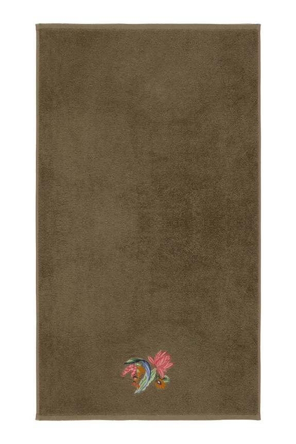 Μικρή πετσέτα από βαμβάκι Yves Delorme EZE 55 x 100 cm πράσινο 1063062