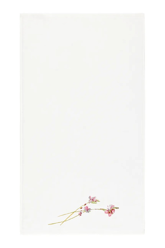 Μικρή πετσέτα από βαμβάκι Yves Delorme GAURA 45 x 70 cm λευκό 1068904