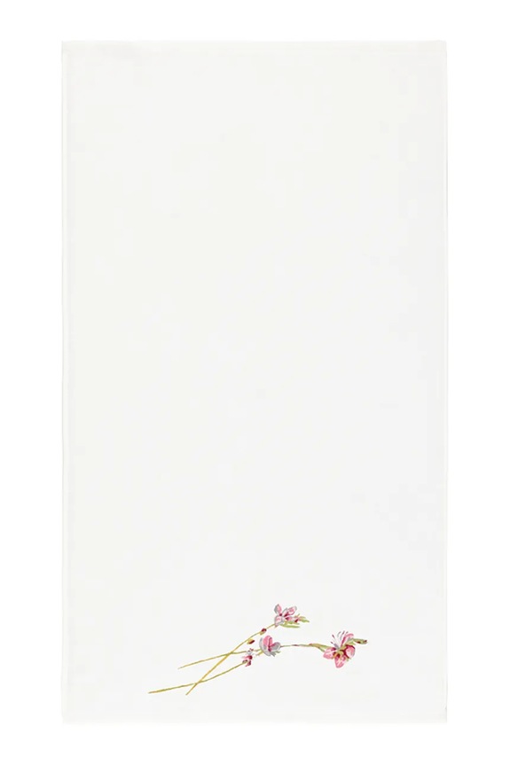 Μικρή πετσέτα από βαμβάκι Yves Delorme GAURA 55 x 100 cm λευκό 1068905