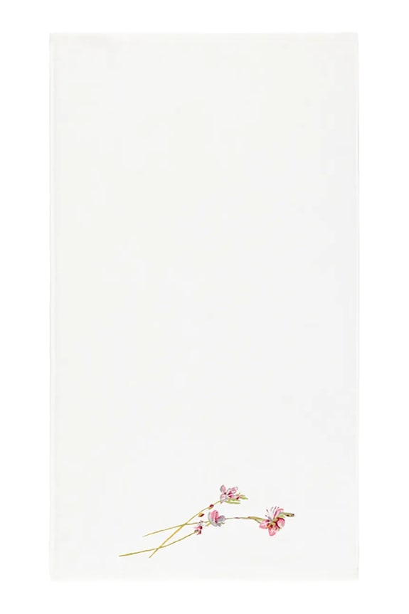 Μικρή πετσέτα από βαμβάκι Yves Delorme GAURA 55 x 100 cm λευκό 1068905