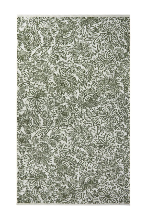 Veľký bavlnený uterák Yves Delorme PATIO 90 x 150 cm zelená 1063017