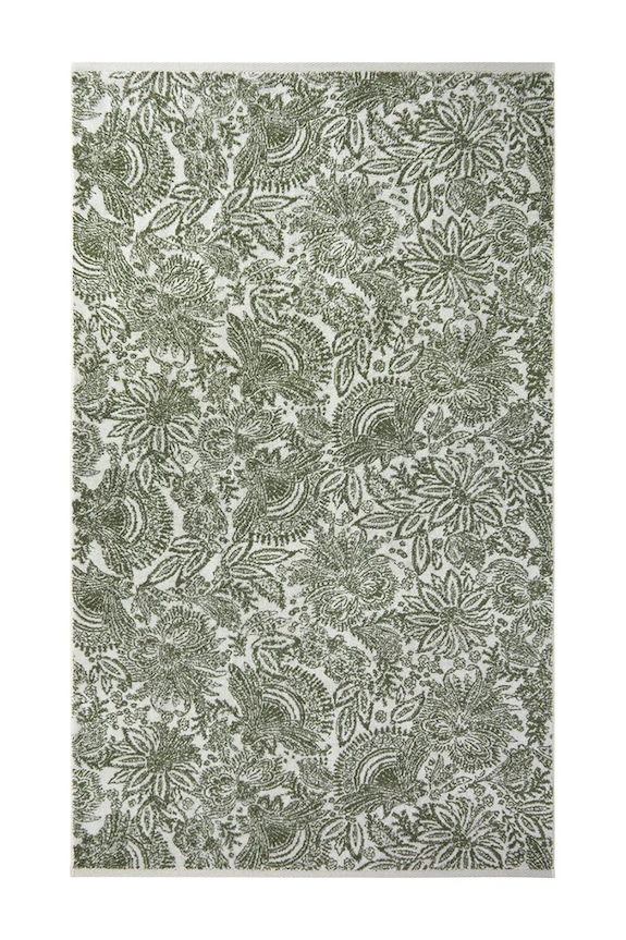 Veľký bavlnený uterák Yves Delorme PATIO 90 x 150 cm zelená 1063017