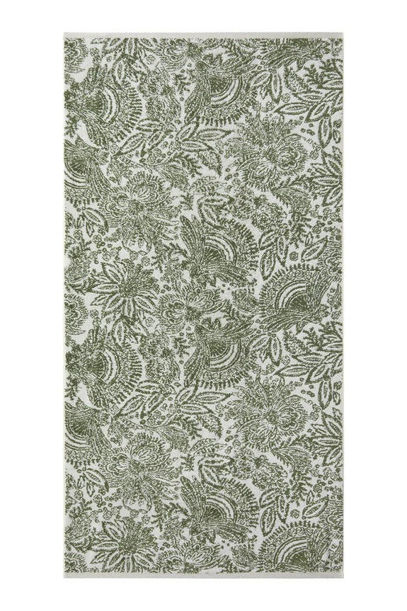 Stredný bavlnený uterák Yves Delorme PATIO 70 x 140 cm zelená 1063019