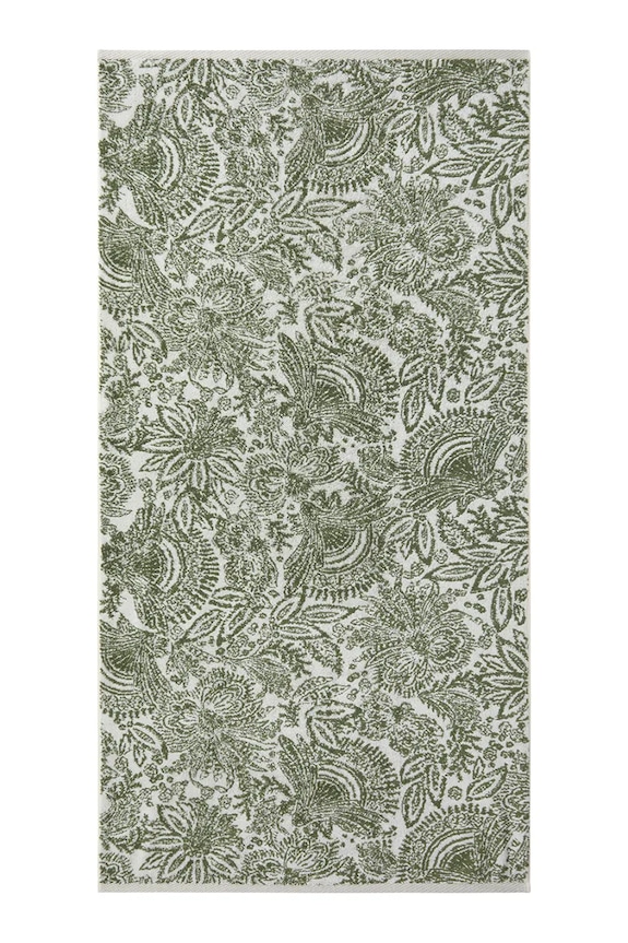 Stredný bavlnený uterák Yves Delorme PATIO 70 x 140 cm zelená 1063019
