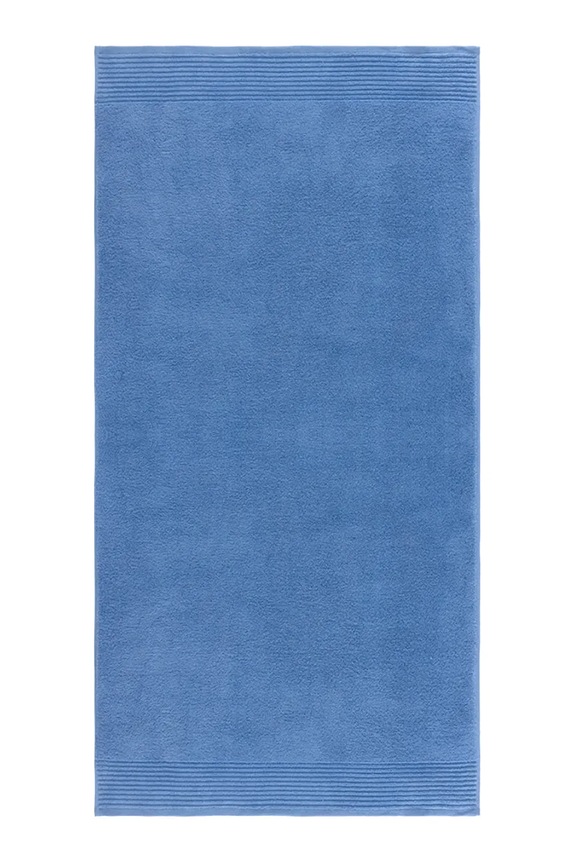 Srednje velika bombažna brisača Olivier Desforges ALIZEE Lavande 70 x 140 cm modra 1068239